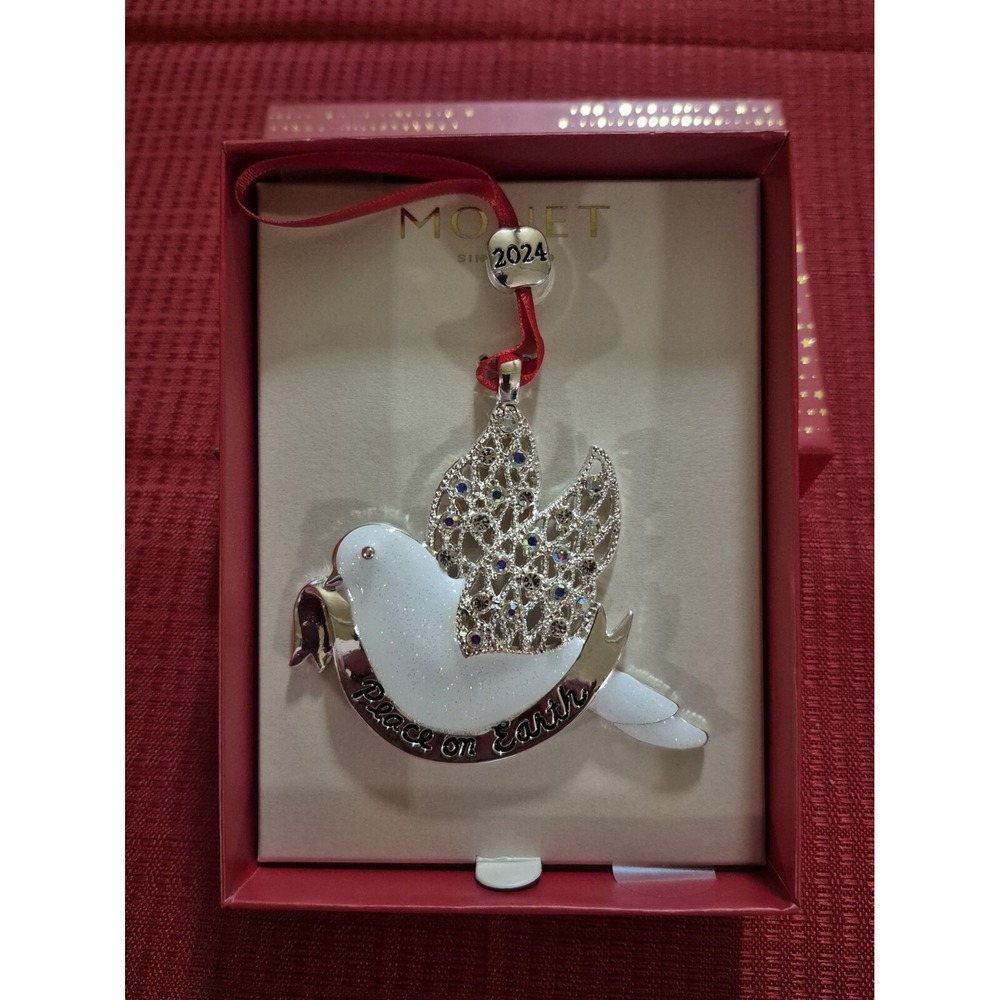 2024 Monet Peace On Earth Dove Christmas Ornament (S401A/B)